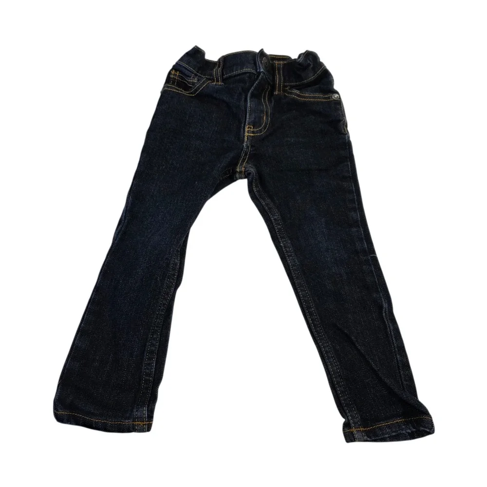 Osh Kosh B'gosh Skinny Jeans Toddlers Blue 2T Denim Dark Wash Elastic‎ Waist